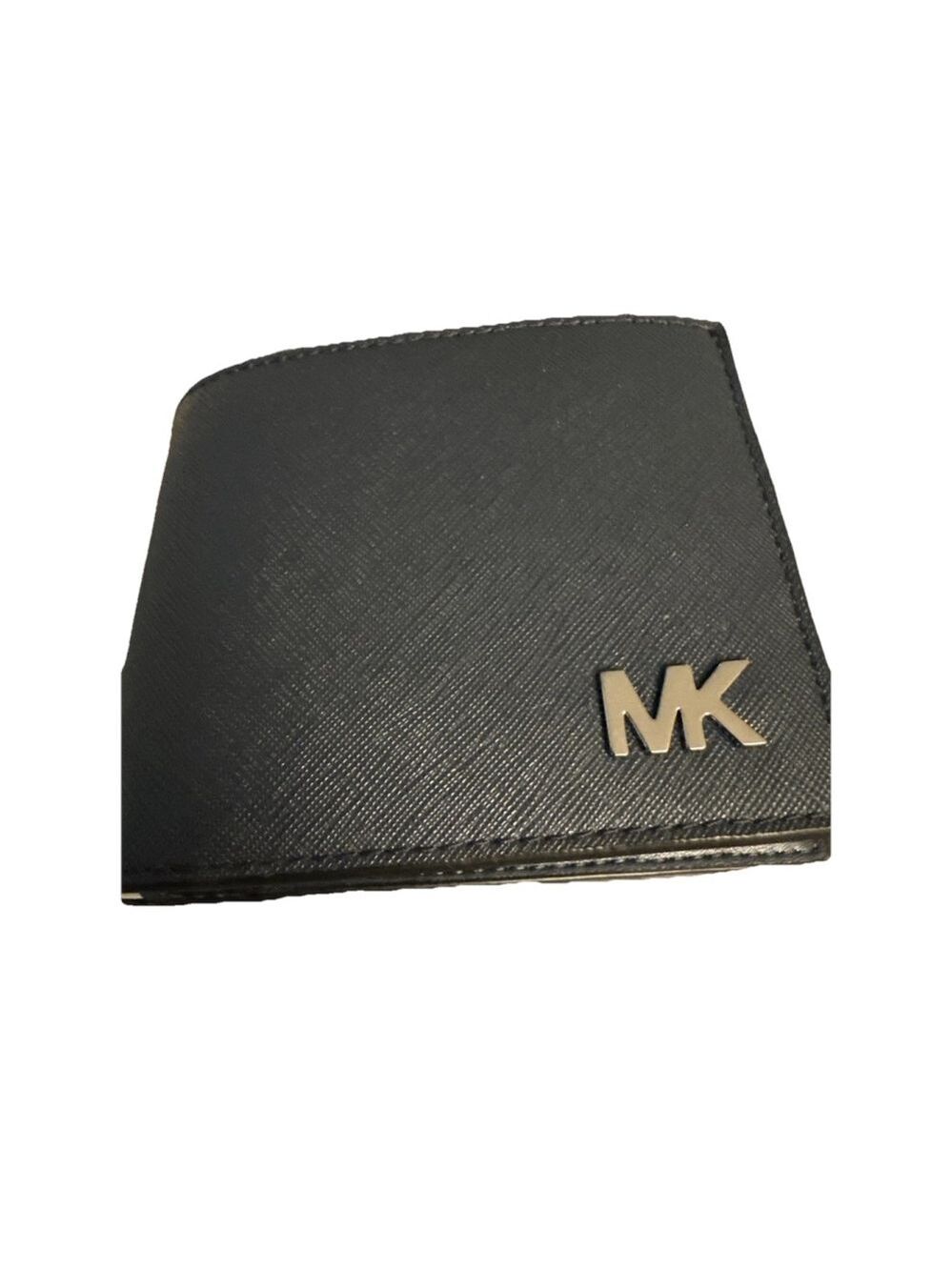Michael Kors Navy Cooper Saffiano Leather Billfold Wallet w/ Passcase $198
